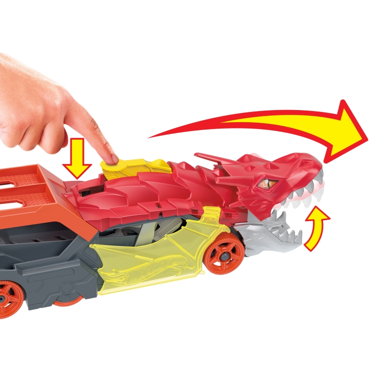 Hot Wheels City – Transporteur Dragon 2-en-1