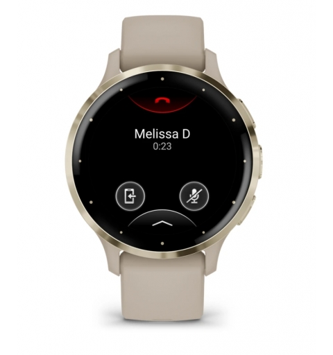 Garmin Venu 3S 3,05 cm (1.2") AMOLED 41 mm Digitale 390 x 390 Pixel Touch screen Oro, Grigio Wi-Fi GPS (satellitare)