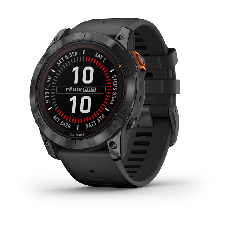 Garmin fēnix 7X Pro 3,56 cm (1.4") MIP 51 mm Digital 280 x 280 Pixel Touchscreen Grau WLAN GPS