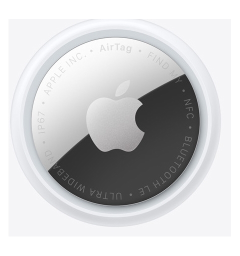 Apple AirTag Personale Cercatore Argento, Bianco
