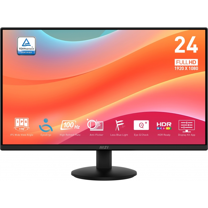 MSI Pro MP242L Monitor PC 60,5 cm (23.8") 1920 x 1080 Pixel Full HD LCD Nero