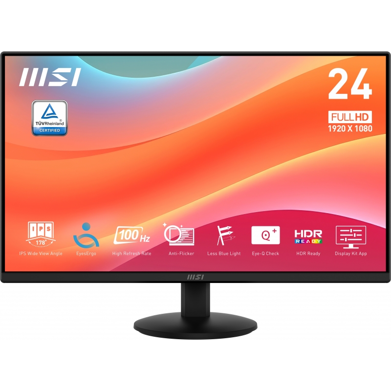 MSI Pro MP242L Monitor PC 60,5 cm (23.8") 1920 x 1080 Pixel Full HD LCD Nero