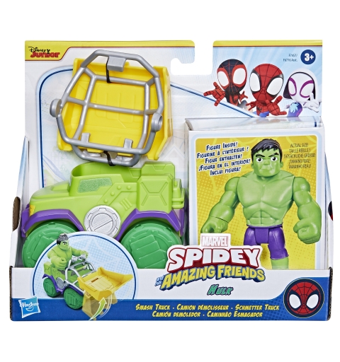 Marvel Spidey and His Amazing Friends coffret Camion démolisseur de Hulk