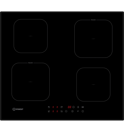 Indesit IS F 18Q60 NE Piano cottura a induzione 60cm, 4 zone, comandi + -