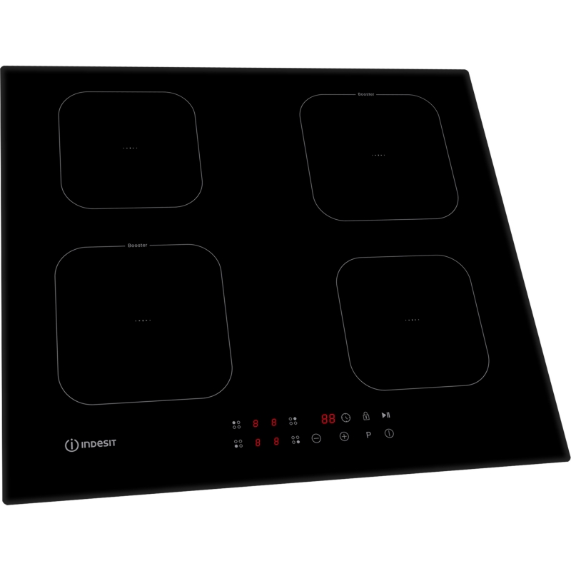 Indesit IS F 18Q60 NE Black Countertop 59 cm Zone induction hob 4 zone(s)