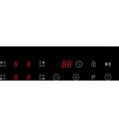 Indesit IS F 18Q60 NE Noir Comptoir 59 cm Plaque avec zone à induction 4 zone(s)