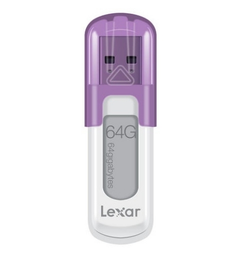 Lexar JumpDrive V10 USB-Stick 64 GB USB Typ-A 2.0 Violett, Weiß