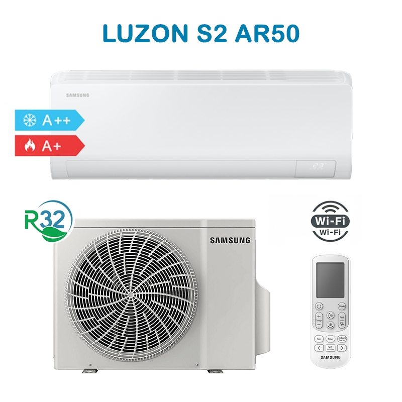 Samsung F-AR09LZ2 Klimaanlage Luzon S2 9000 BTU 2,6 kW AR50 Inverter A++/A+ WiFi