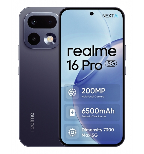 realme 16 Pro 17,3 cm (6.8") SIM doble 5G 8 GB 512 GB 6500 mAh Gris