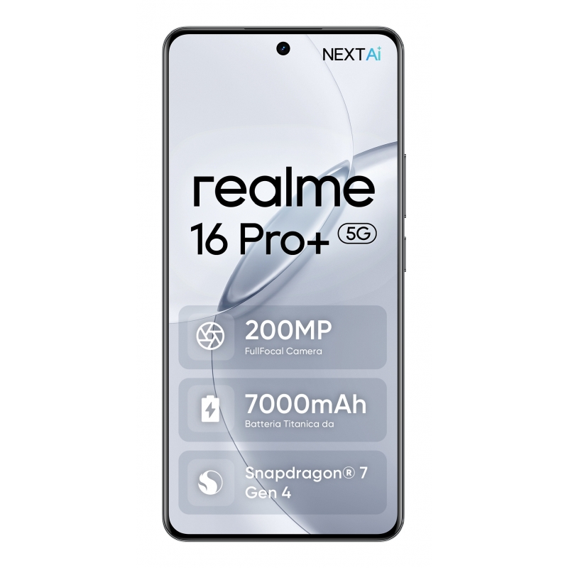realme 16 Pro+ 17,3 cm (6.8") 5G USB Tipo C 12 GB 512 GB 7000 mAh Gris