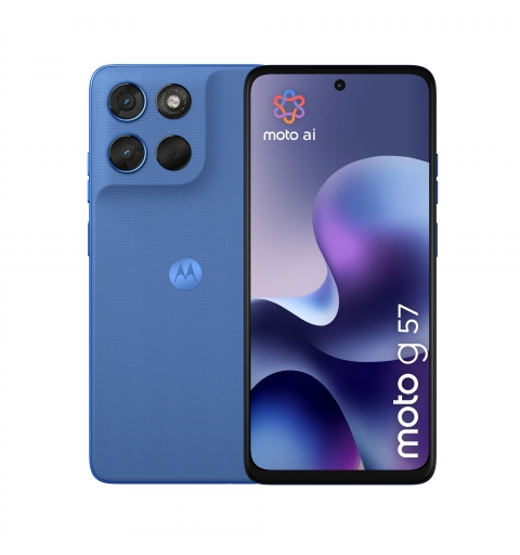 Motorola moto g57 17,1 cm (6.72") Double SIM Android 16.0 5G USB Type-C 8 Go 256 Go 5200 mAh Bleu