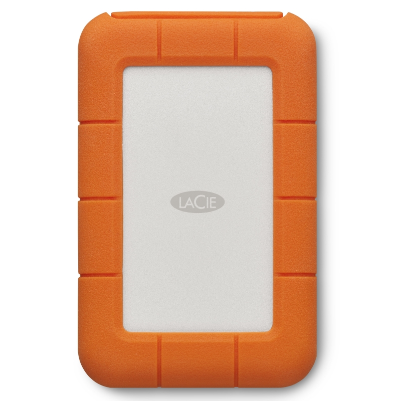LaCie Rugged Secure Externe Festplatte 2 TB 2.5" USB Typ-C 3.2 Gen 1 (3.1 Gen 1) Orange, Weiß