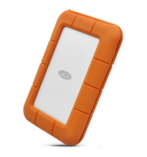 LaCie Rugged Secure disco duro externo 2 TB 2.5" USB Tipo C 3.2 Gen 1 (3.1 Gen 1) Naranja, Blanco