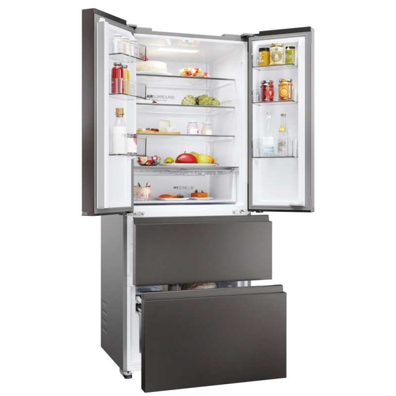 Haier HFR3718DNMD Freestanding 402 L Anthracite