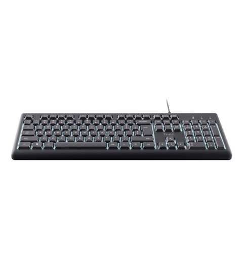 Trust Primo Beleuchtete teclado Hogar Oficina USB QWERTY Italiano Negro