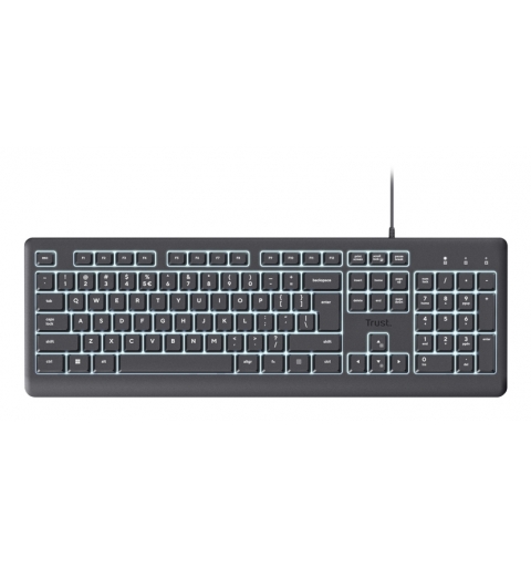 Trust Primo Beleuchtete keyboard Home Office USB QWERTY Italian Black