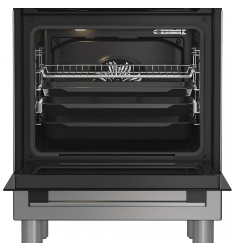 Hotpoint H6I8LMSAX Freestanding cooker Electric Zone induction hob Stainless steel