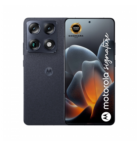 Motorola signature 17,2 cm (6.78") Doppia SIM Android 16.0 5G USB tipo-C 16 GB 512 GB 5200 mAh Blu scuro PANTONE Carbon