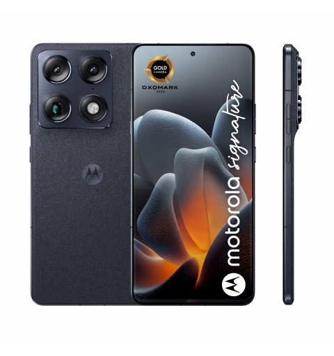 Motorola signature 17,2 cm (6.78") Double SIM Android 16.0 5G USB Type-C 16 Go 512 Go 5200 mAh Bleu foncé