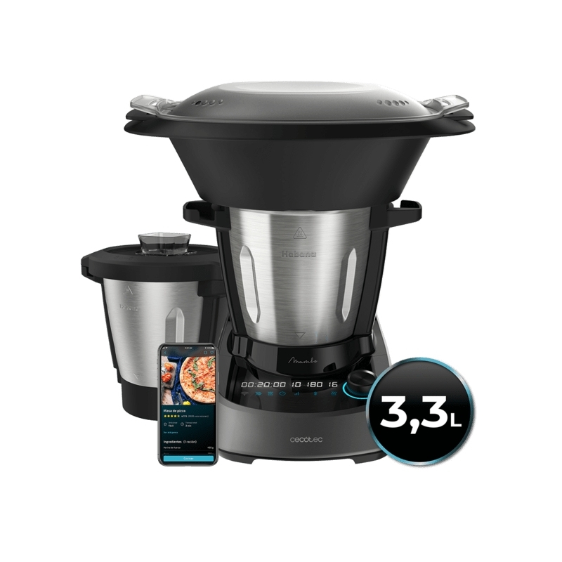 Cecotec Mambo 11090 Habana 1600 W 3,3 L Noir, Acier inoxydable