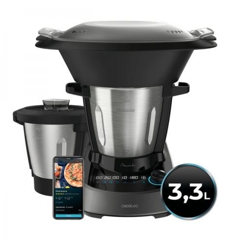 Cecotec Mambo 11090 Habana 1600 W 3,3 L Negro, Acero inoxidable