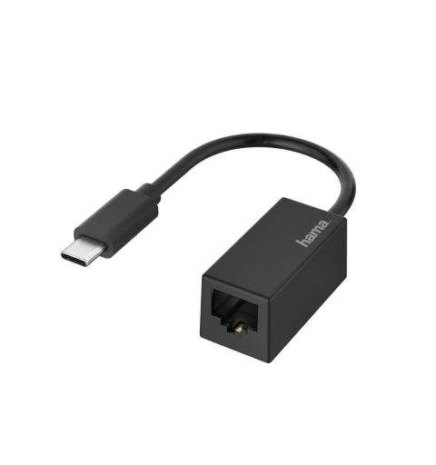 Hama 00200322 changeur de genre de câble USB Type-C RJ-45 Noir