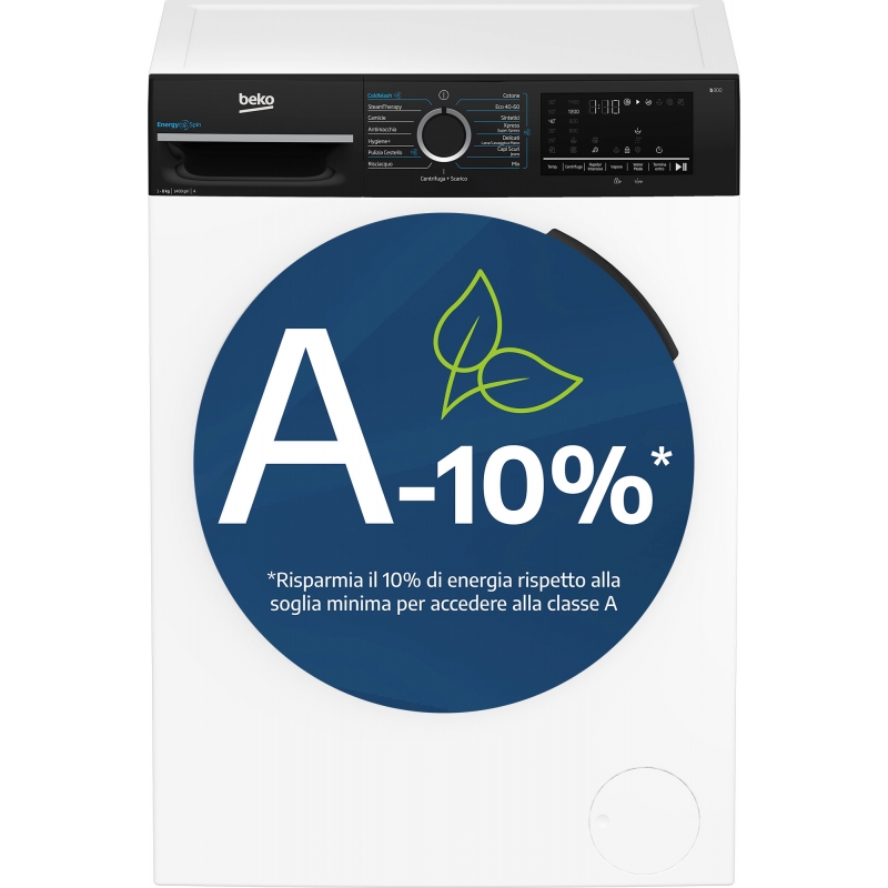 Beko b300 BMWEP8147DB machine à laver Charge avant 8 kg 1400 tr min Blanc