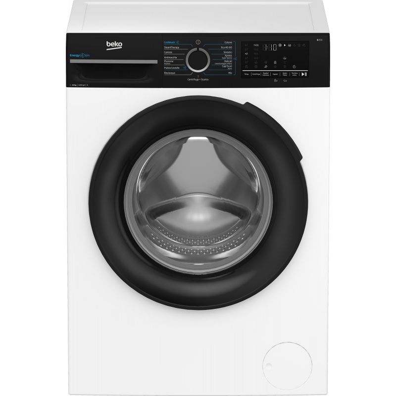 Beko b300 BMWEP10147DB Lavatrice 10kg, classe A-10%, 1400giri, tecnologia EnergySpin™, funzione a vapore SteamCure™