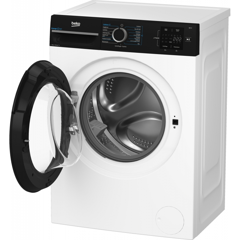 Beko b300 BMWSEP7126EB, Lavatrice 7kg Slim, classe A-10%, 1200giri, Display digitale, tecnologia EnergySpin™, funzione a vapore