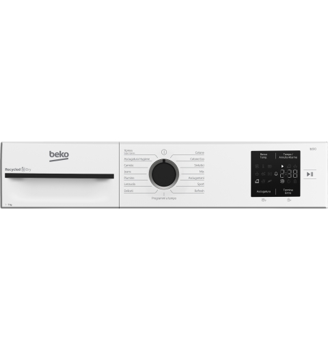 Beko BMTEP73EB 7kg, Classe D, Linea Estetica NX, motore asincrono, Display digitale, colore Bianco, oblò Nero