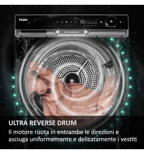 Haier HD90-A3Q397U1-S Wäschetrockner Freistehend Frontlader 9 kg Weiß