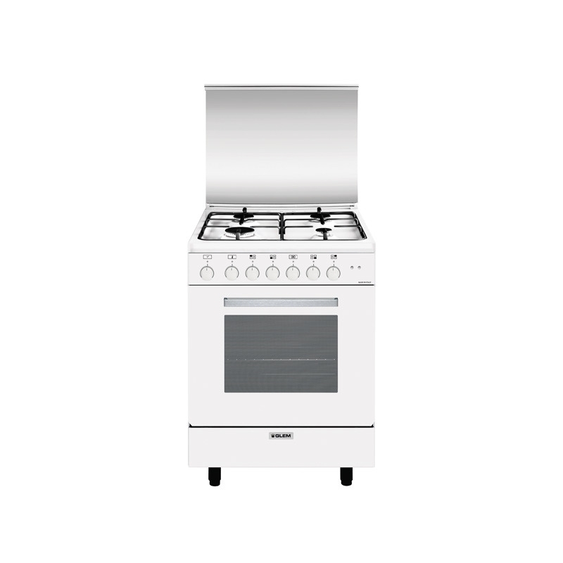 Glem Gas A654MX6 cooker Freestanding cooker Electric White