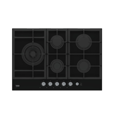 Beko HILL 75235 S piano cottura Nero Da incasso 75 cm Gas 5 Fornello(i)