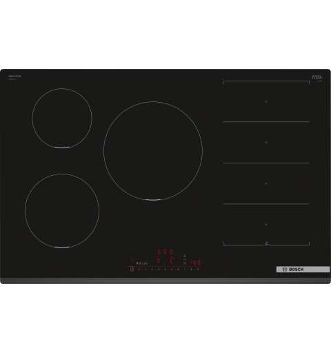 Bosch Serie 6 PXV831HC1E Piano cottura a induzione 80 cm FlexInduction Nero