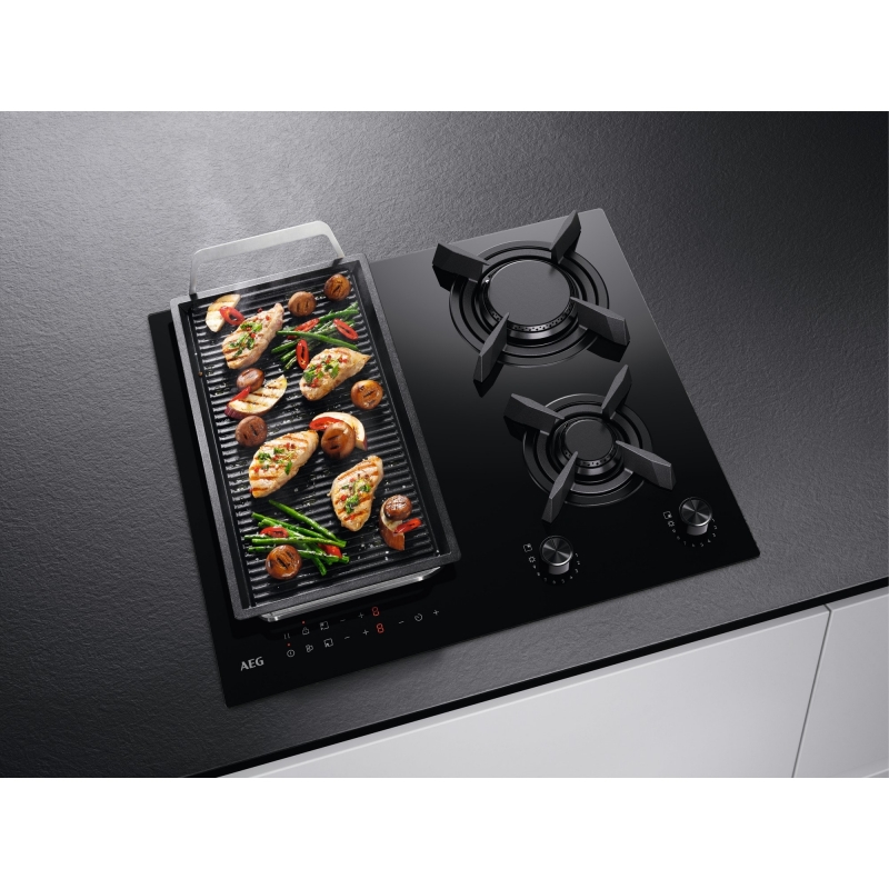 AEG CN071436DH Schwarz Integriert 60 cm Kombi 4 Zone(n)