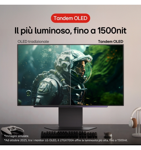 LG 27GX700A-B écran plat de PC 67,3 cm (26.5") 2560 x 1440 pixels Quad HD OLED Noir