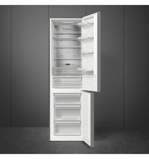 Smeg RC21XDNMC frigorifero con congelatore Libera installazione 361 L Acciaio inox