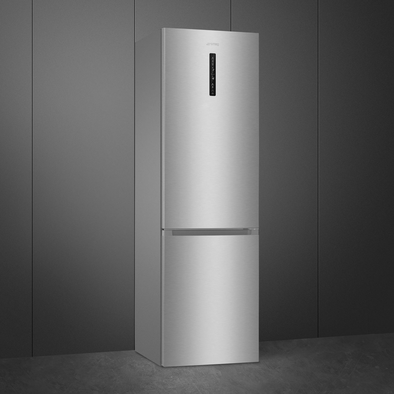 Smeg RC21XDNMC réfrigérateur-congélateur Pose libre 361 L Acier inoxydable