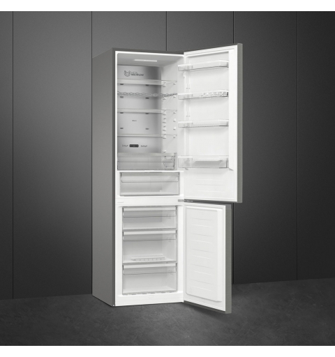 Smeg RC21XDNMC réfrigérateur-congélateur Pose libre 361 L Acier inoxydable