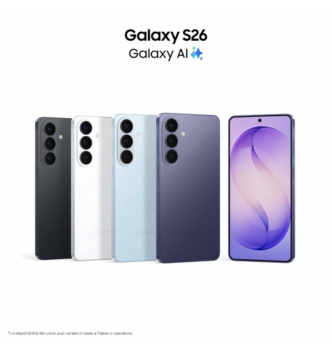 Samsung Galaxy S26 16 cm (6.3") SIM doble Android 16.0 5G USB Tipo C 12 GB 256 GB 4300 mAh Azul