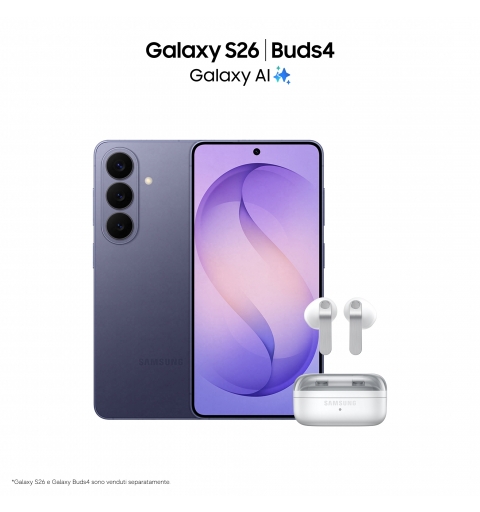 Samsung Galaxy S26 16 cm (6.3") Dual SIM Android 16.0 5G USB Type-C 12 GB 256 GB 4300 mAh Blue