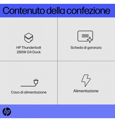 HP Thunderbolt Dock 280W G4 con cavo combo