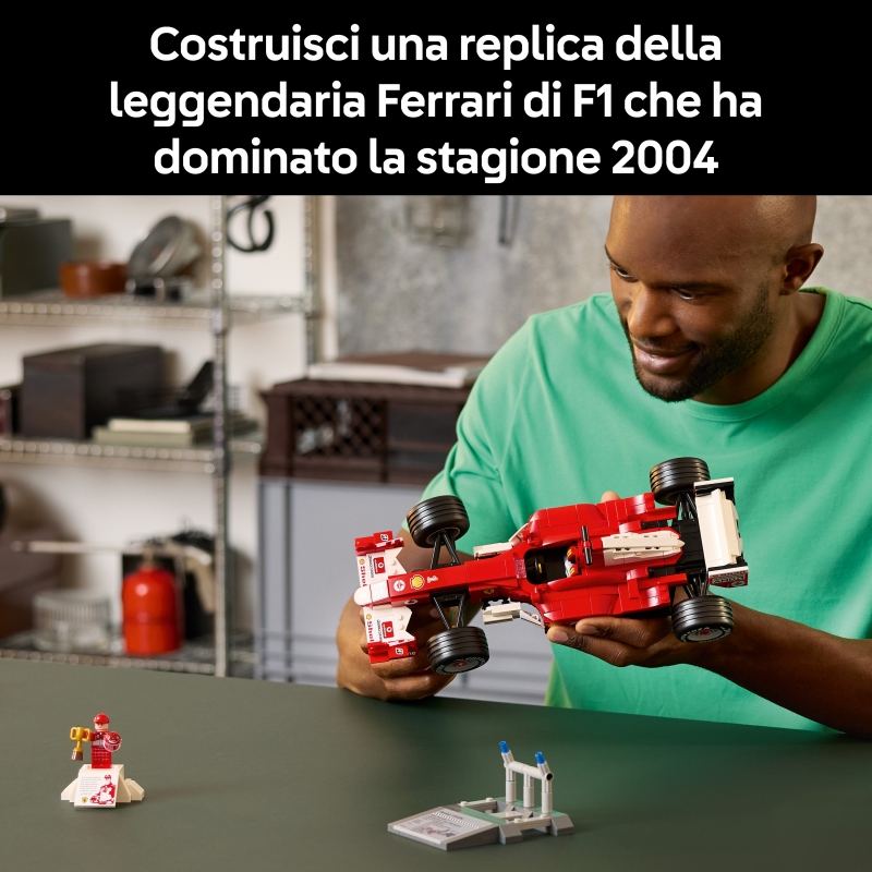 LEGO ICONS Ferrari F2004 et Michael Schumacher