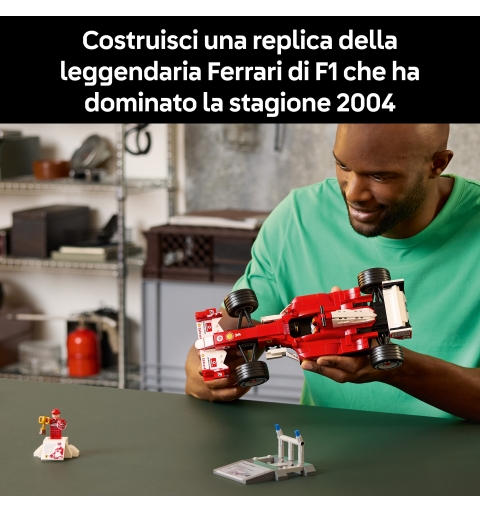 LEGO ICONS Ferrari F2004 et Michael Schumacher