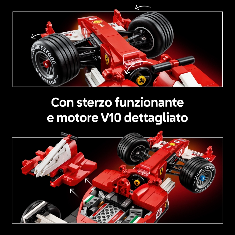 LEGO ICONS Ferrari F2004 et Michael Schumacher