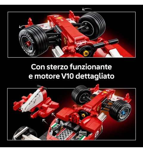 LEGO ICONS Ferrari F2004 y Michael Schumacher
