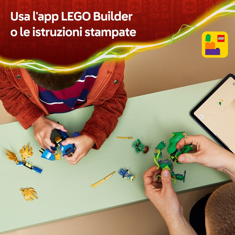 LEGO NINJAGO Le combat du robot dragon de Jay