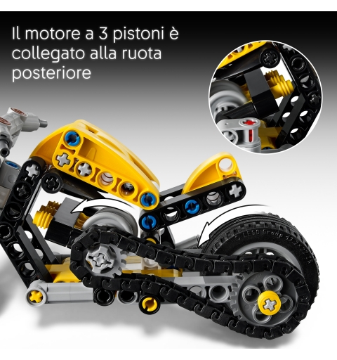 LEGO Technic Moto gialla
