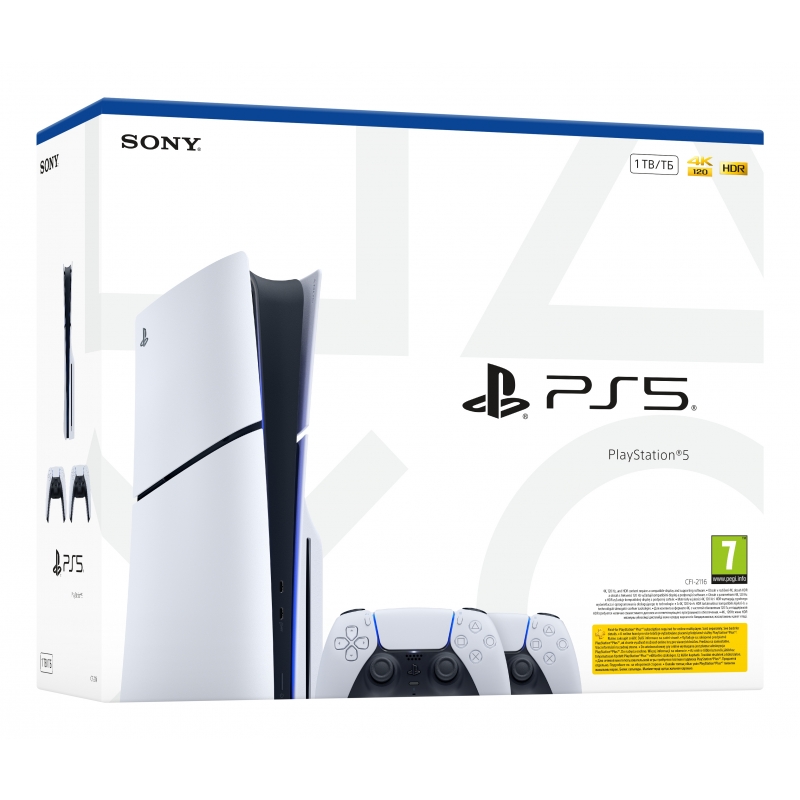 Sony PS719022602 Spielkonsole 1 TB WLAN Schwarz, Weiß