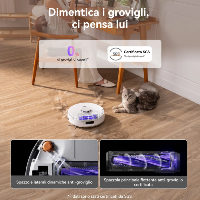 NARWAL Freo Z10 Robot Aspirapolvere e Lavapavimenti con Sacchetto per la polvere, Bianco